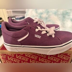 NIB Vans Missy Size 5 Grape Jam Suede/Canvas Sneakers Purple Traditional Lace Up